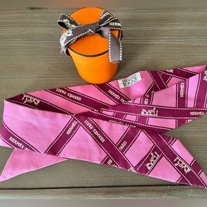 HERMES Twilly silk scarf